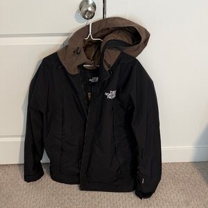 The North Face Black and Brown Ski Jacket